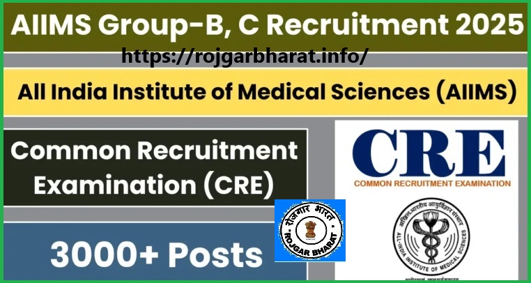 AIIMS CRE Group B & C Various Post Online Form 2025